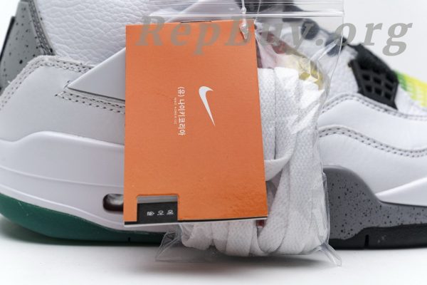 Top Version Air Jordan 4 Retro Lucid Green Rasta (W) AQ9129-100 - 图片 24