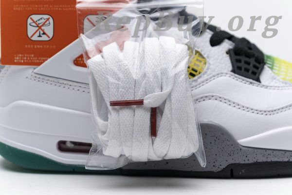 Top Version Air Jordan 4 Retro Lucid Green Rasta (W) AQ9129-100 - 图片 25