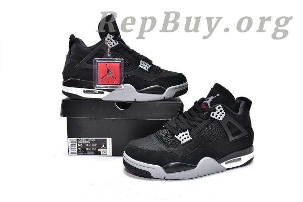 Top Version Air Jordan 4 Retro Black Canvas DH7138-006 - 图片 2
