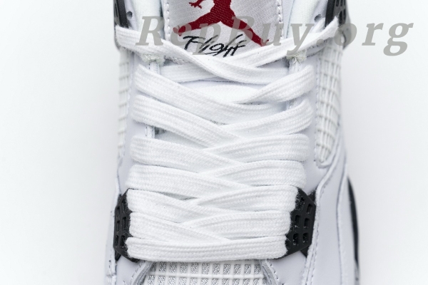 Top Version Air Jordan 4 Retro White Cement 840606-192 - 图片 15
