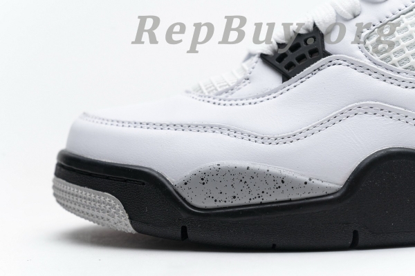 Top Version Air Jordan 4 Retro White Cement 840606-192 - 图片 17