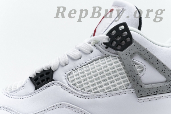 Top Version Air Jordan 4 Retro White Cement 840606-192 - 图片 18