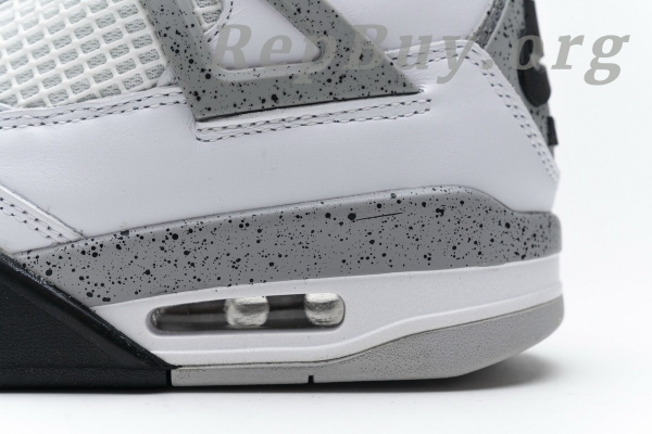 Top Version Air Jordan 4 Retro White Cement 840606-192 - 图片 19