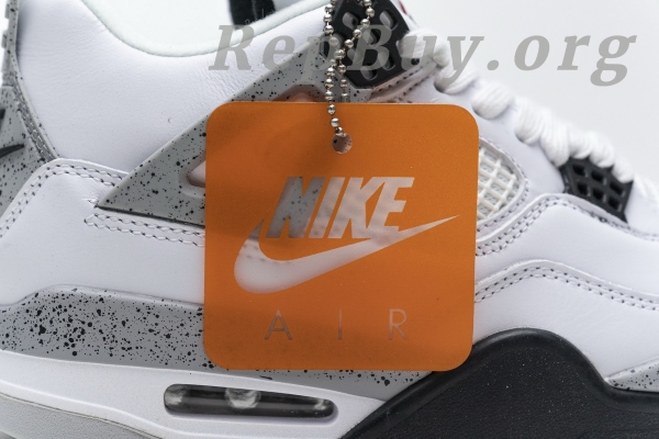 Top Version Air Jordan 4 Retro White Cement 840606-192 - 图片 25