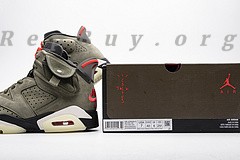 Top Version Air Jordan 6 Retro Travis Scott X Air Jordan 6 “Medium Olive” CN1084-200 - Image 9