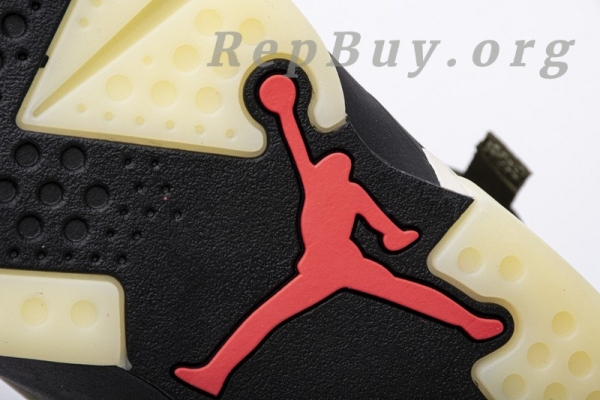 Top Version Air Jordan 6 Retro Travis Scott X Air Jordan 6 “Medium Olive” CN1084-200 - Image 7