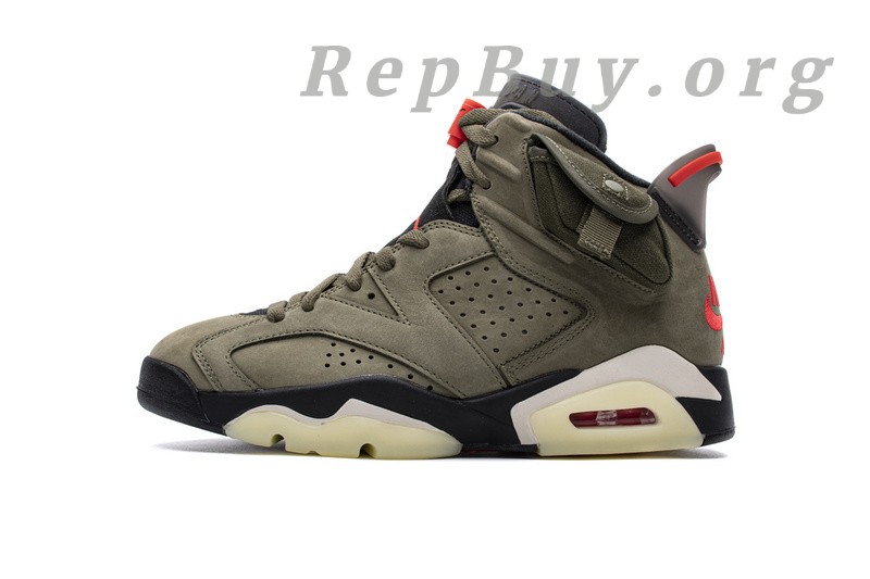 Best Top Version Air Jordan 6 Retro Travis Scott X Air Jordan 6 “Medium Olive” CN1084-200 Replica