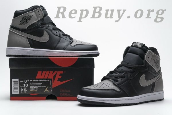Top Version Air Jordan 1 Retro High Shadow (2018) 555088-013 - 图片 25