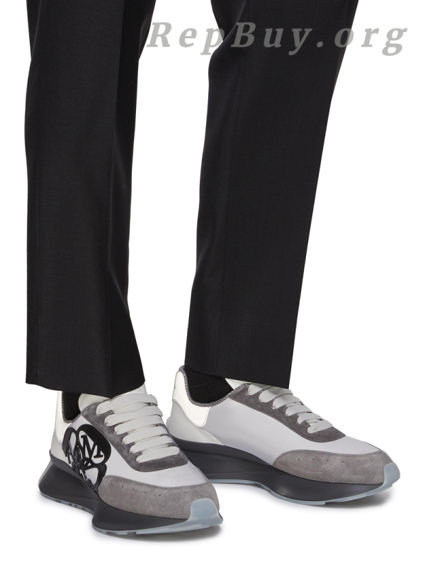 ALEXANDER MCQUEEN ‘SPRINT’ LOW TOP LACE UP SNEAKERS - 图片 5