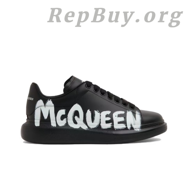 Alexander McQueen Oversized Graffiti Black - 图片 2