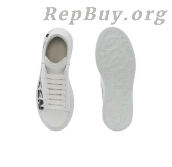 Alexander McQueen Oversized Graffiti White Black - 图片 5