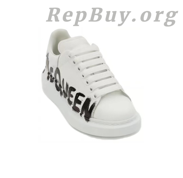 Alexander McQueen Oversized Graffiti White Black - 图片 4