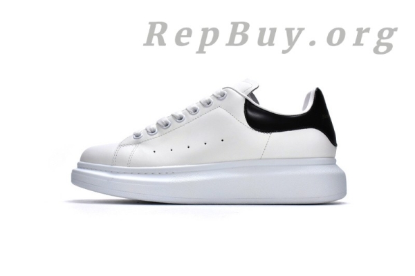 Alexander McQueen Oversized White Black(Smooth leather heel) - 图片 2