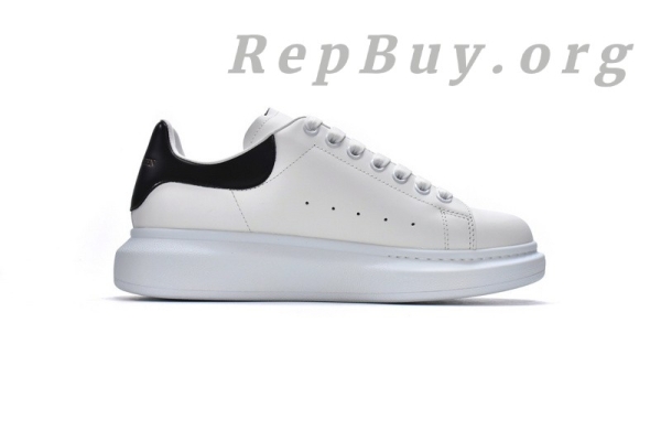 Alexander McQueen Oversized White Black(Smooth leather heel) - 图片 3