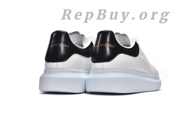 Alexander McQueen Oversized White Black(Smooth leather heel) - 图片 4