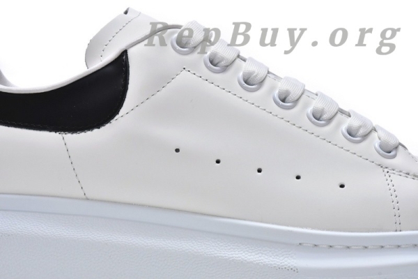 Alexander McQueen Oversized White Black(Smooth leather heel) - 图片 11
