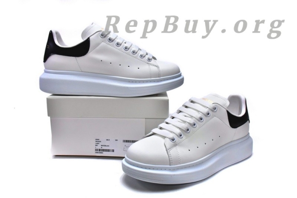 Alexander McQueen Oversized White Black(Smooth leather heel) - 图片 15