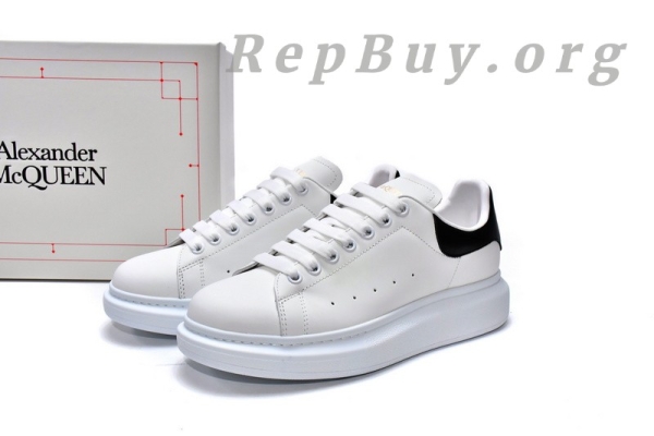 Alexander McQueen Oversized White Black(Smooth leather heel) - 图片 16