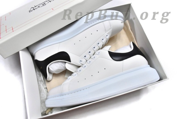 Alexander McQueen Oversized White Black(Smooth leather heel) - 图片 17
