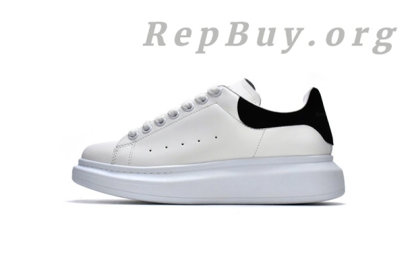 Alexander McQueen Oversized White Black 462214 WHGP7 9001(suede heel) - 图片 2