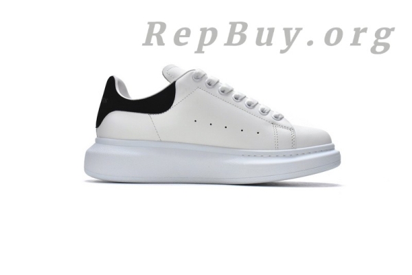 Alexander McQueen Oversized White Black 462214 WHGP7 9001(suede heel) - 图片 3