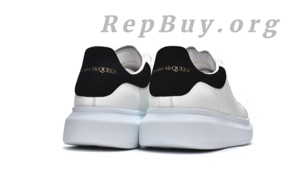 Alexander McQueen Oversized White Black 462214 WHGP7 9001(suede heel) - 图片 4