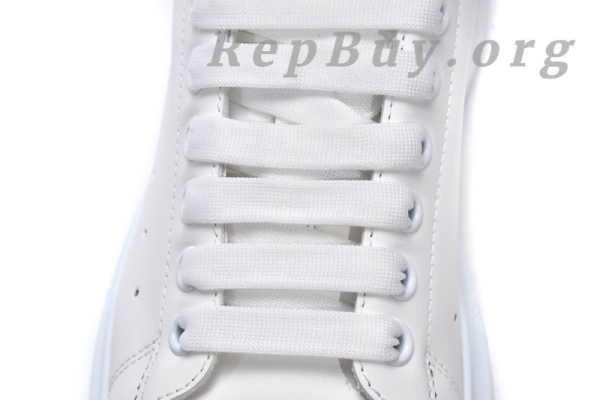 Alexander McQueen Oversized White Black 462214 WHGP7 9001(suede heel) - 图片 7