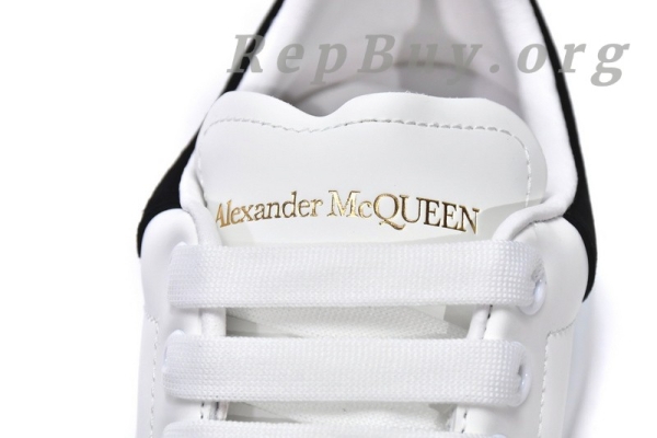 Alexander McQueen Oversized White Black 462214 WHGP7 9001(suede heel) - 图片 8