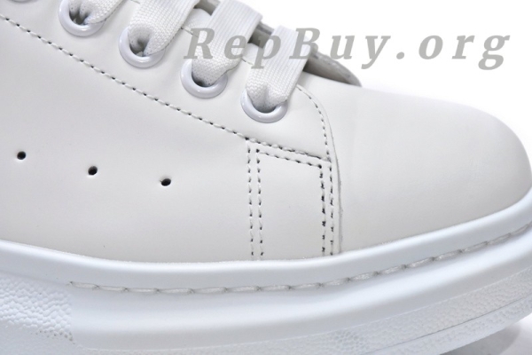 Alexander McQueen Oversized White Black 462214 WHGP7 9001(suede heel) - 图片 9
