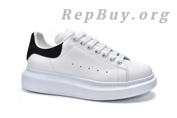 Alexander McQueen Oversized White Black 462214 WHGP7 9001(suede heel) - 图片 10