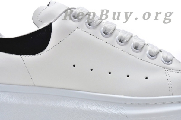 Alexander McQueen Oversized White Black 462214 WHGP7 9001(suede heel) - 图片 12