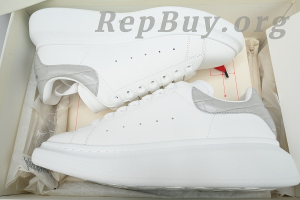 Alexander McQueen Sneake White Gray - 图片 12