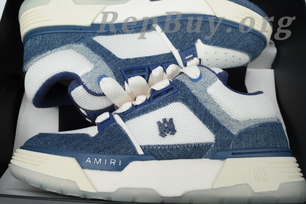 Amiri MA 1 Sneakers Denim Printed Sneakers 53960 - 图片 12