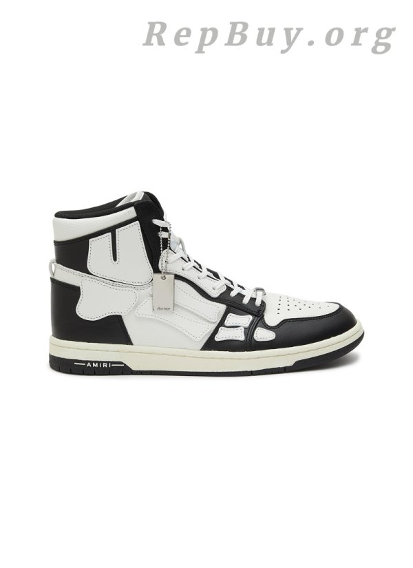 AMIRI Skel Top Hi Black White Black W0F22499NL - 图片 2