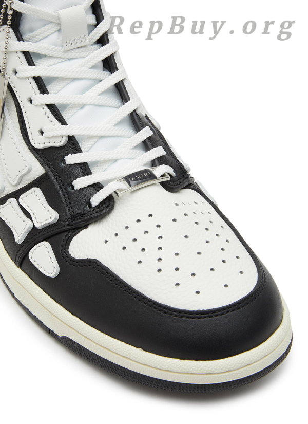 AMIRI Skel Top Hi Black White Black W0F22499NL - 图片 5