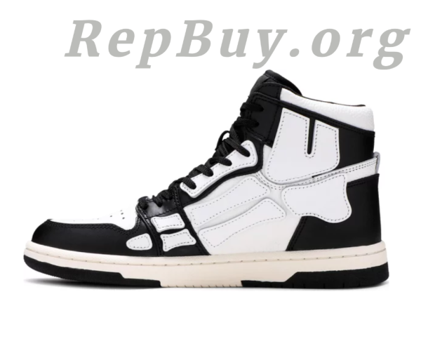 AMIRI Skel Top Hi Black White Black W0F22499NL