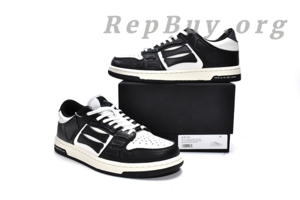 AMIRI Skel Top Low Black White MFS003-004 - 图片 18