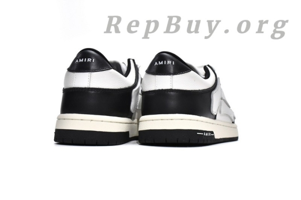 AMIRI Skel Top Low White Black MFS003-004 - 图片 4