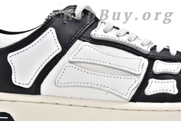 AMIRI Skel Top Low White Black MFS003-004 - 图片 11