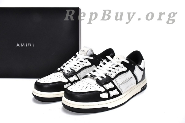 AMIRI Skel Top Low White Black MFS003-004 - 图片 18