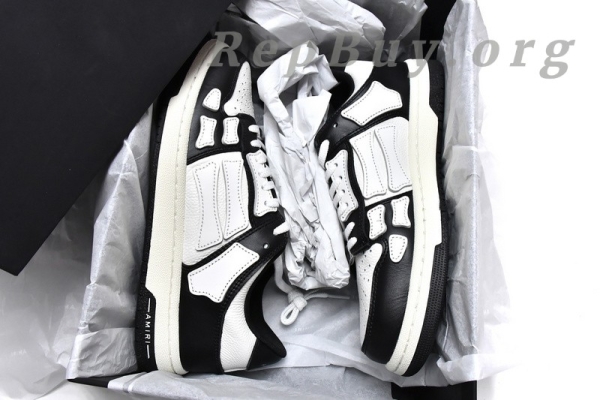 AMIRI Skel Top Low White Black MFS003-004 - 图片 19