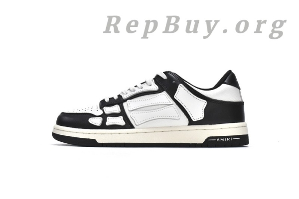 AMIRI Skel Top Low White Black MFS003-004