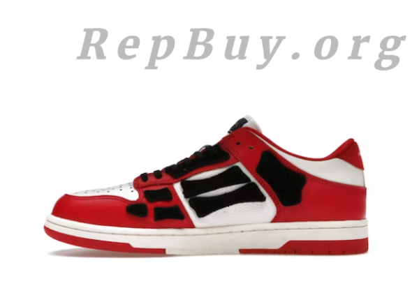 AMIRI Skel Top Low White Red White AW22MFS003-610