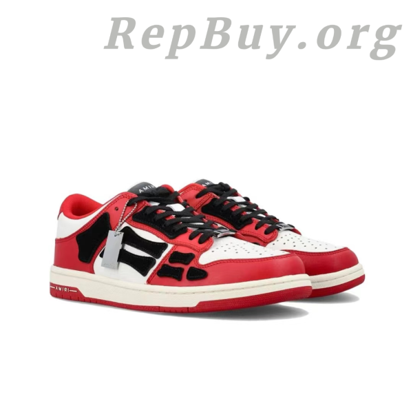 AMIRI Skel Top Low White Red White AW22MFS003-610 - 图片 5