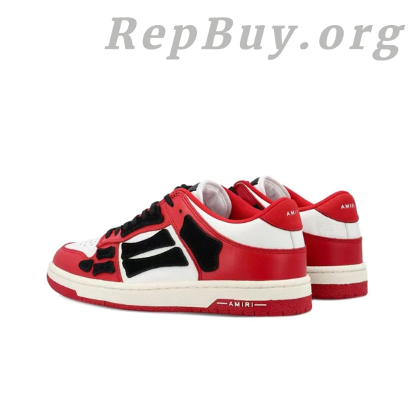 AMIRI Skel Top Low White Red White AW22MFS003-610 - 图片 4