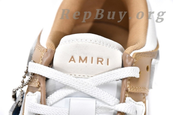 AMIRI Skel Top Low Whtie Brown MFS003-281 - 图片 8