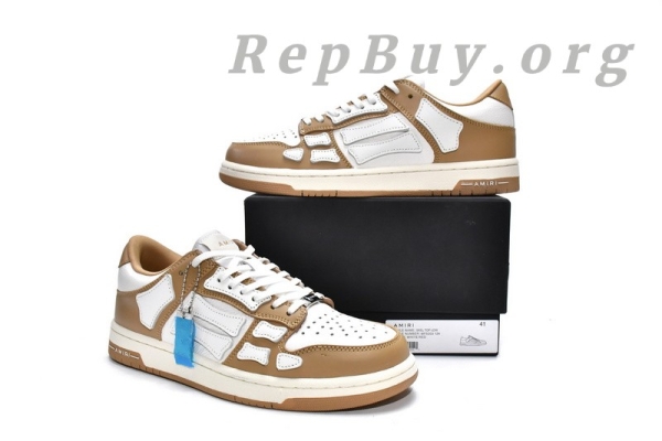 AMIRI Skel Top Low Whtie Brown MFS003-281 - 图片 18