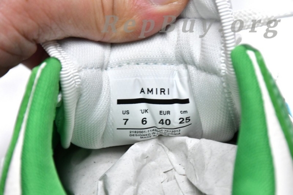 AMIRI Skel Top Low Whtie Green MFS003-344 - 图片 14