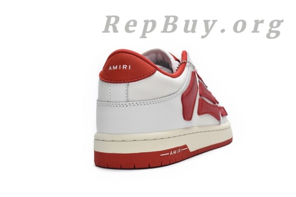 AMIRI Skel Top Low Whtie Red MFS003-124 - 图片 11