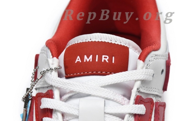 AMIRI Skel Top Low Whtie Red MFS003-124 - 图片 7